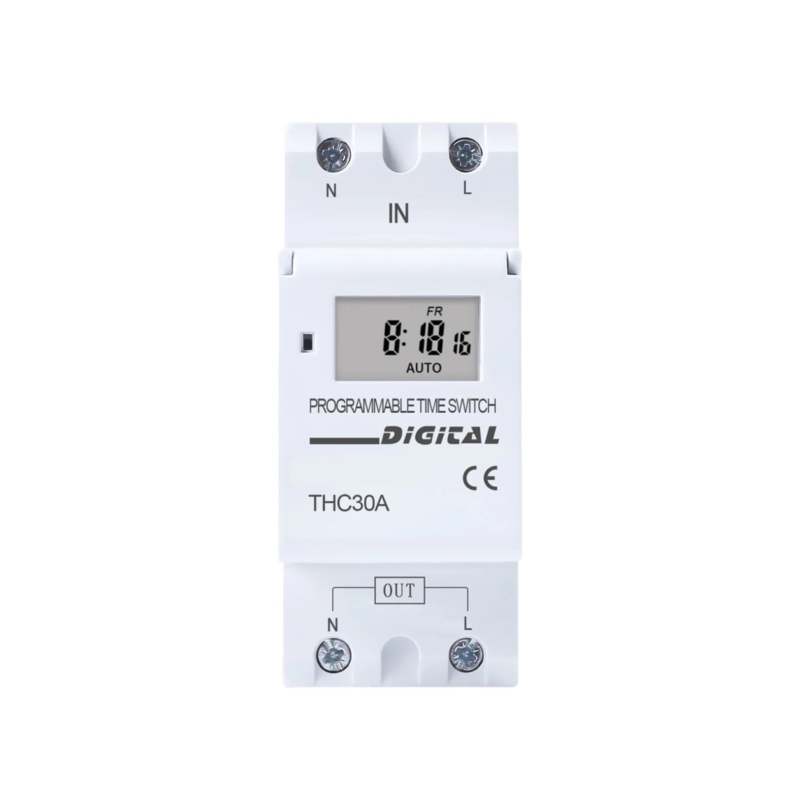 Typ Szyna DIN 2-żyłowy Tygodniowy 7-dniowy programowalny cyfrowy WYŁĄCZNIK CZASOWY Przekaźnik Sterowanie czasowe AC 220 V 230 12 24 48 16 A 30 A(220V)