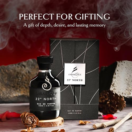 Image of Embarouge 22 North EDP Luxury Perfume for Man | Crafted In Dubai | Woody Oud Perfume | Middle Eastern Mens Fragrance| Long Lasting Smell -100ml