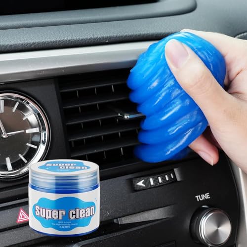 Image of UCRAVO 1 Piece Cleaning Gel for Car AC Vent Accessories Dust Keyboard Cleaner Super Clean Gel Cleaner Kit Reusable Dust Remover Multipurpose Interior Dust Cleaning | Dashboard Gap Corner Cleaner