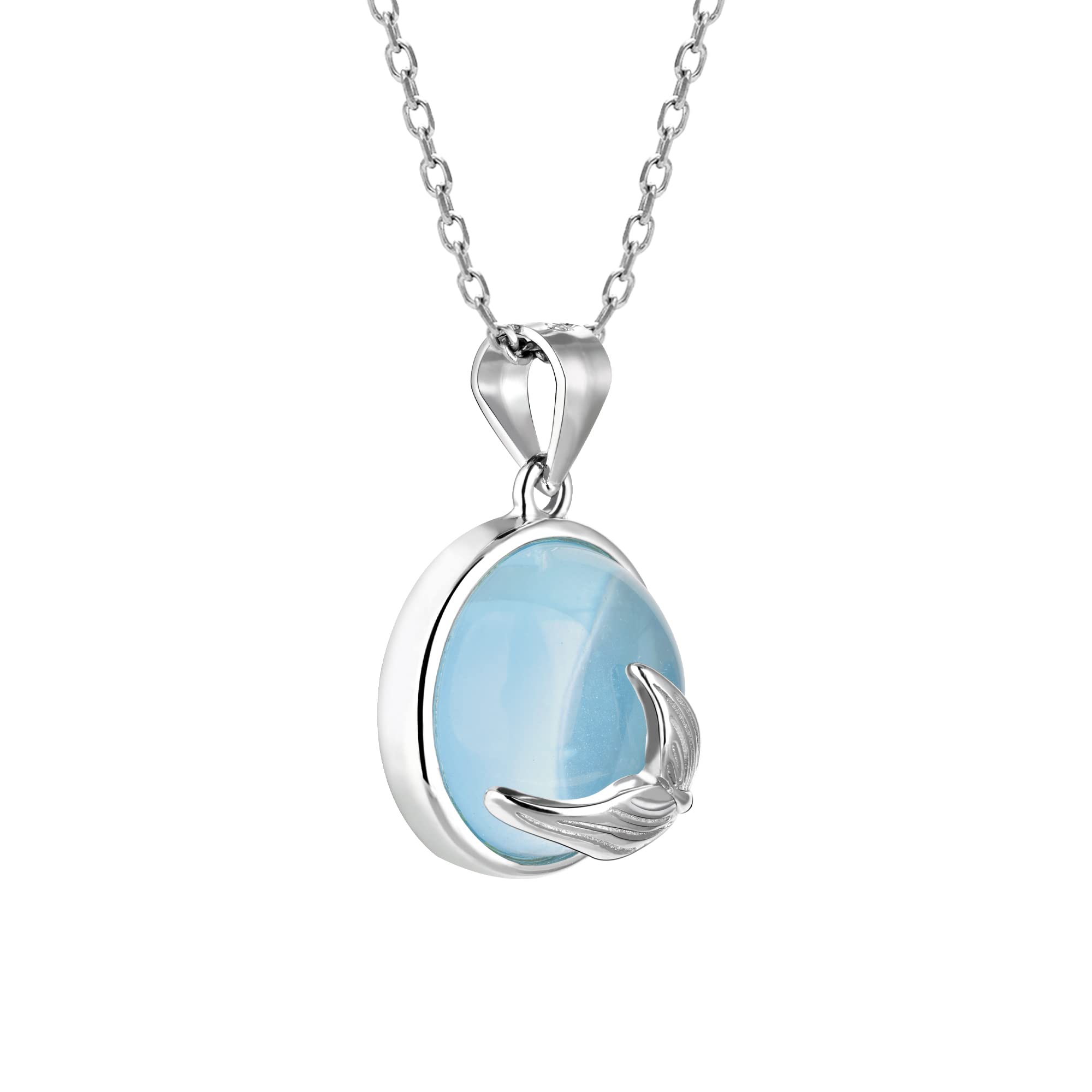 GIVA 925 Silver Gleaming Blue Fish Tail Pendant with Link Chain | Gifts for Girlfriend, Gifts for Women and Girls |With Certificate of Authenticity and 925 Stamp | 6 Month Warranty* (B0BFFJZ8KQ) Amazon Price History, Amazon Price Tracker