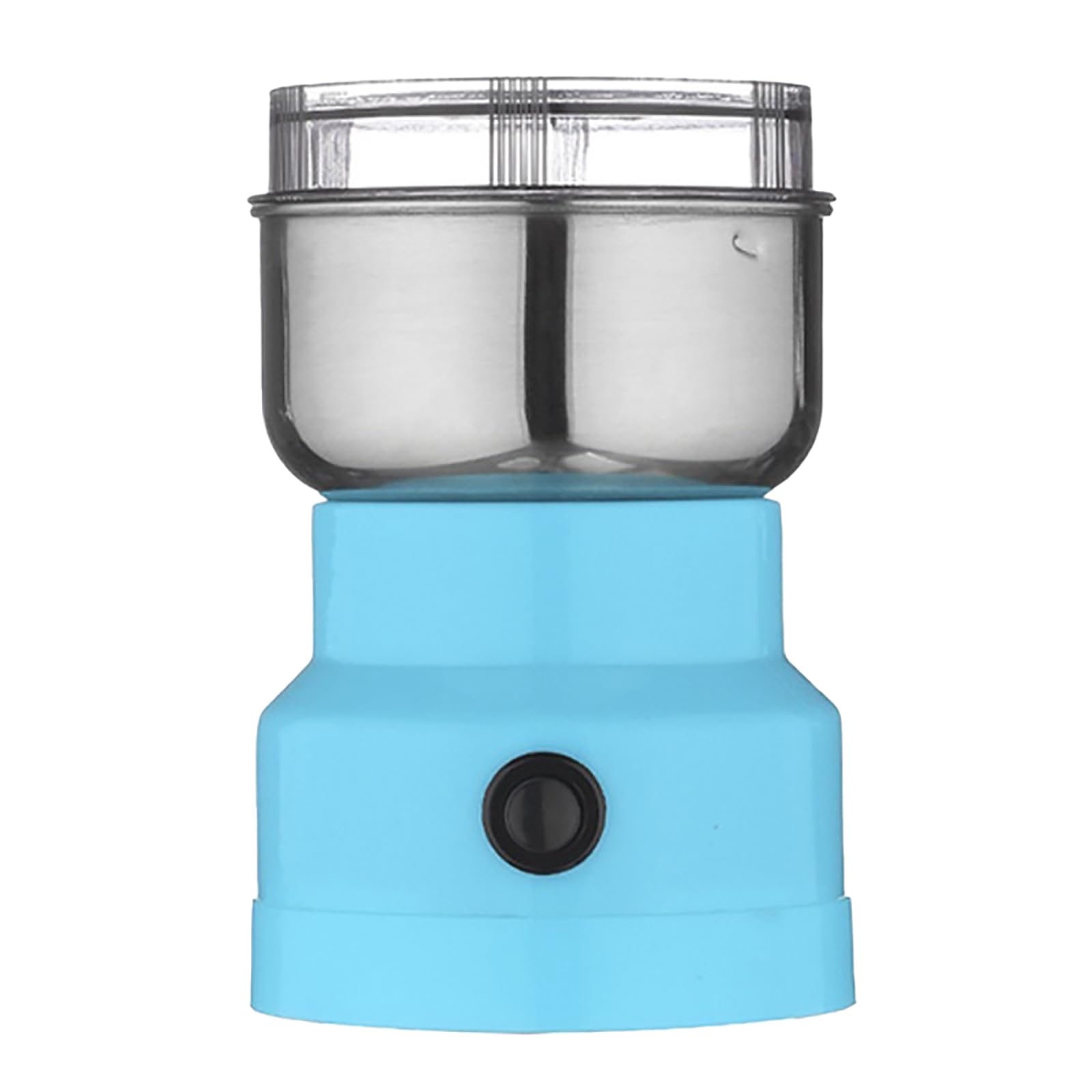 Molinillo eléctrico, 300 ml de gran capacidad con cuchillas de alta velocidad, taza transparente de grado alimenticio para granos de café, nueces, especias, hierbas, operación con un solo