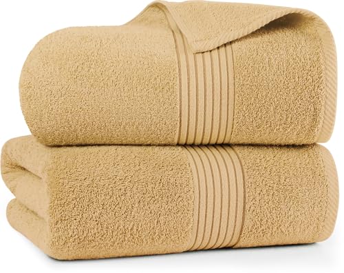 Utopia Towels - Lujosa Sábana De Baño Jumbo - Toalla Extra Grande 100 Algodón, Muy Absorbente Y De Secado Rápido - Toalla De Hotel Super Suave 180 X 90 Cm, Beige Utopia Towels - Lujosa Sábana De Baño Jumbo - Toalla Extra Grande 100 Algodón, Muy Absorbente Y De Secado Rápido - Toalla De Hotel Super Suave 180 X 90 Cm, Beige