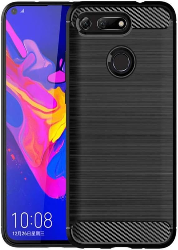Image of Hybrid Carbon Fiber Back Case for Huawei View 20 (Black)