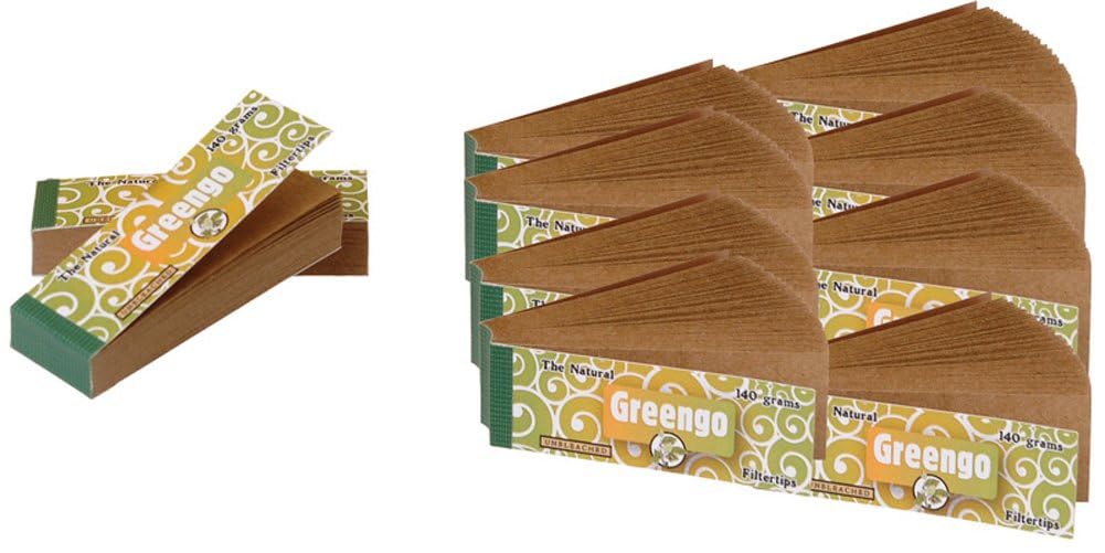 Filtres Greengo 100% Naturels non blanchis, boîte de 50 carnets écologiques