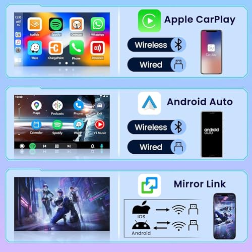 Radio para auto con pantalla táctil 7 pulgadas Surakey miniatura 5