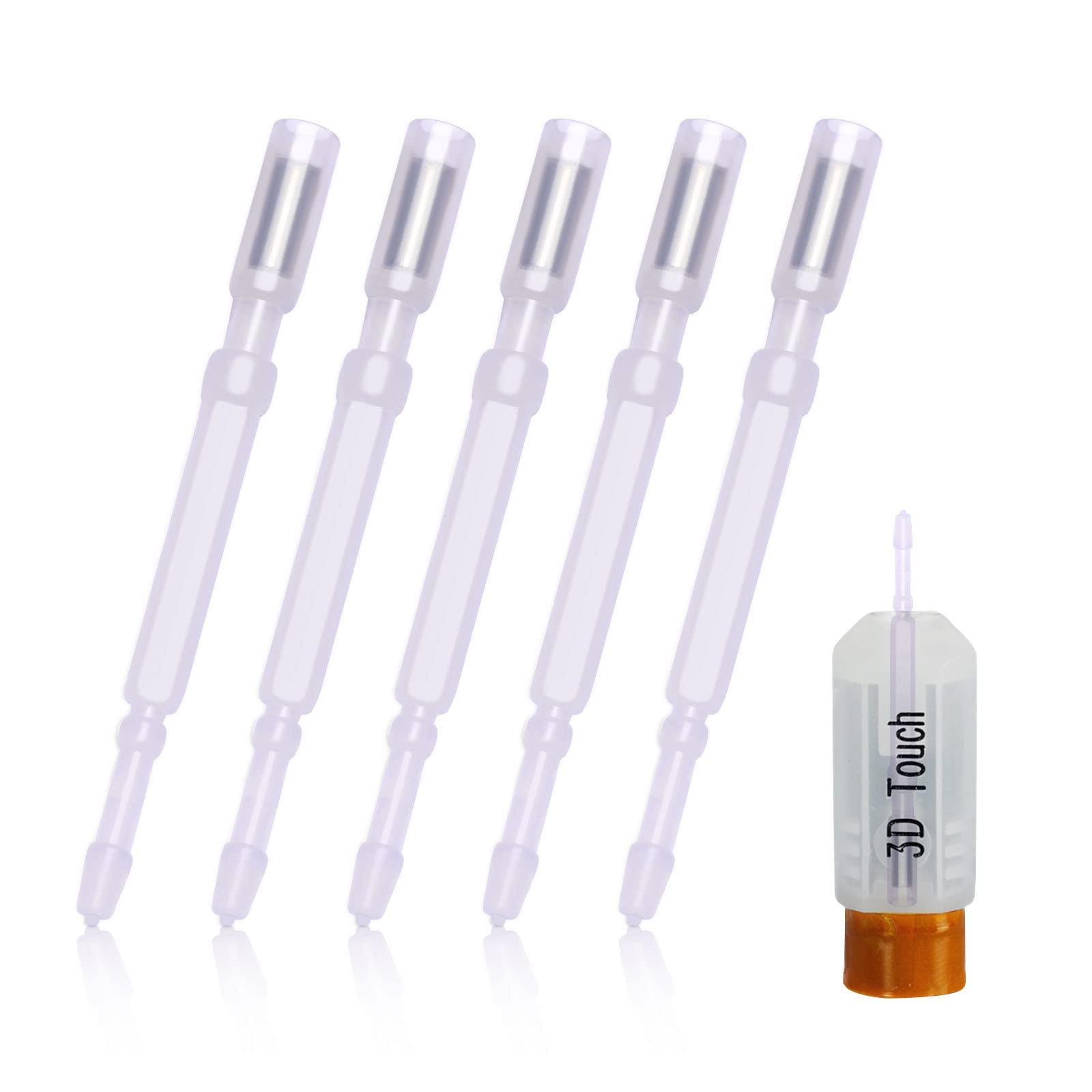 TERRIFI 3D Touch Probe Pin Replacement, 5 Pcs Smart Automatic Bed Leveling Touch Probe Pin Replacement, Auto Bed Leveling Sensor Probe Tips Replacement Probe, for Bltouch, 3D Touch