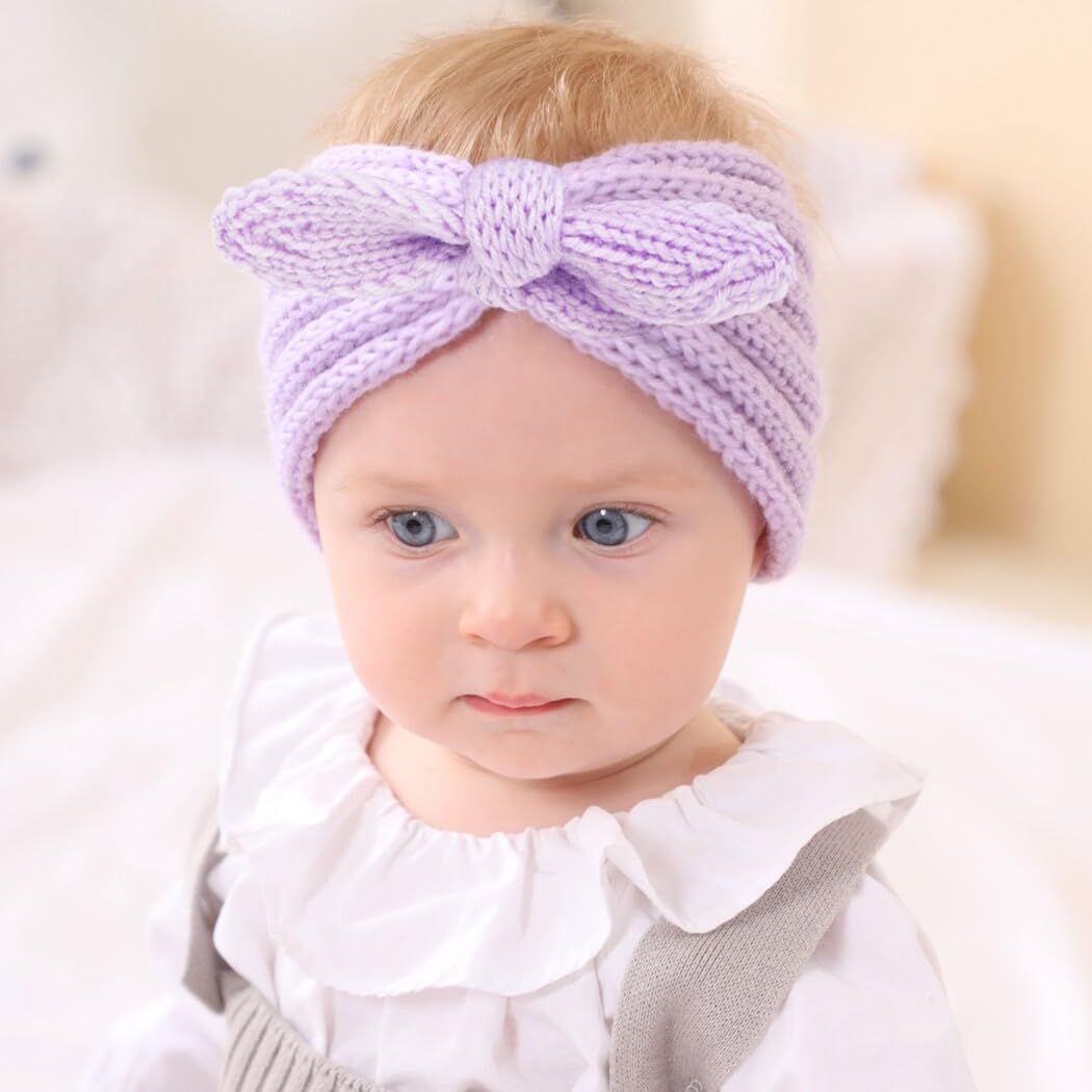 Turbante elástico para bebés: 4 accesorios para el pelo para diademas de punto para bebé