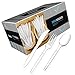 Royal 360-Piece Clear Plastic Silverware Set – 180 Plastic Forks, 120 Plastic Spoons, 60 Plastic Knives – Plastic Cutlery Utensil Set – Clear Plastic Forks, Clear Plastic Spoons – Chinet Utensils