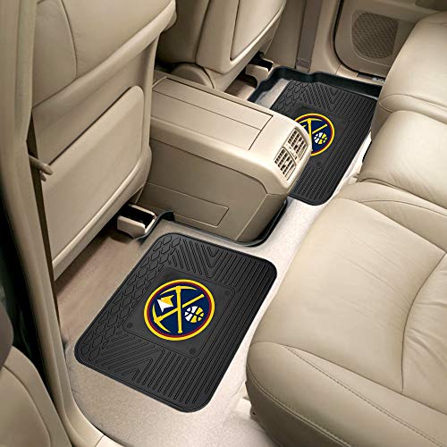 FANMATS NBA Denver Nuggets Vinyl 2-Pack Utility Mats , Black , 14