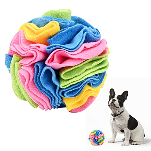 Sniffing Ball per Cani, Tappetino Snuffle Interattivo, Gioco Sfera Puzzle, Tappeto Nascondi Cibo, Addestramento per Cani di Piccola e Media Taglia