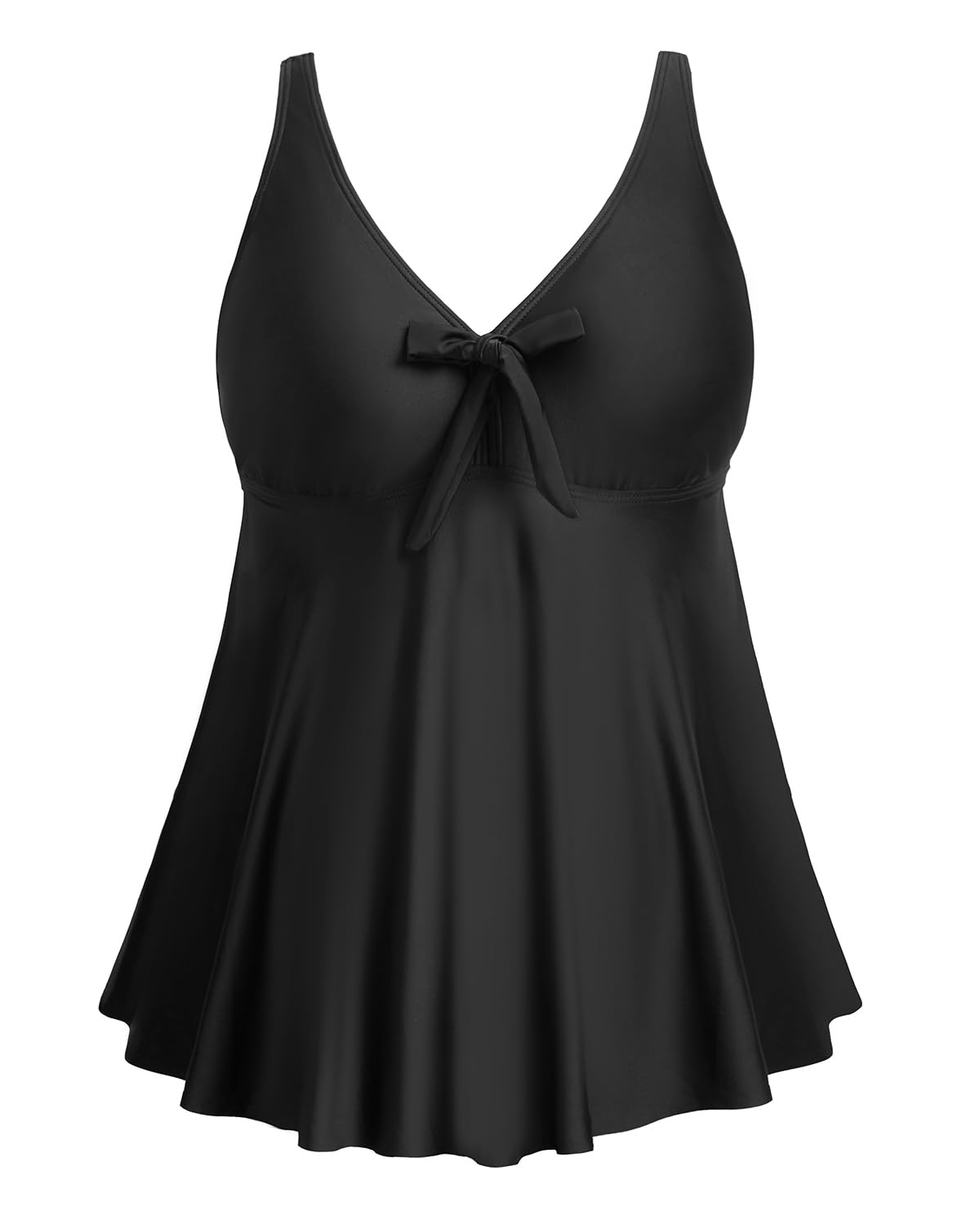 Plus Size Tankini Tops for Women Only Flowy Bathing Suits Tops Long Swim Tops Modest Swimsuit Top-image-14