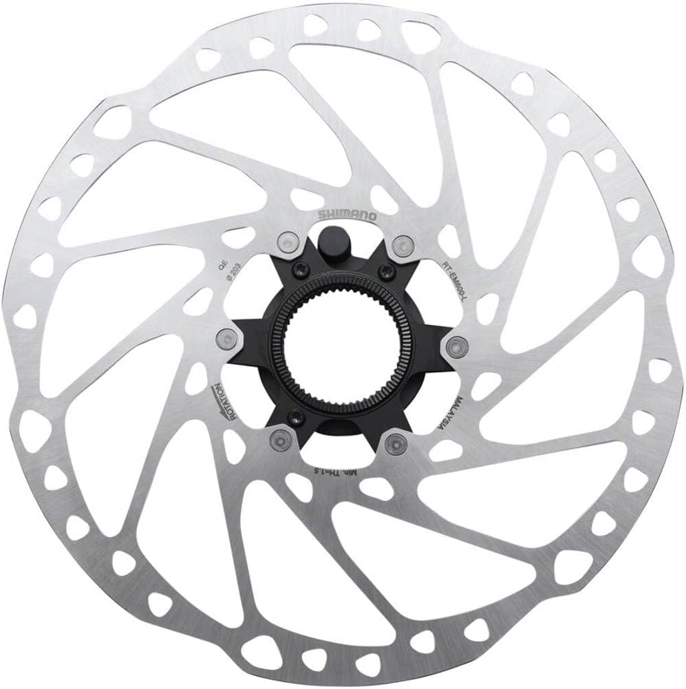 SHIMANO RT-EM600 Disc Rotor 203mm Center Lock Lockring Design