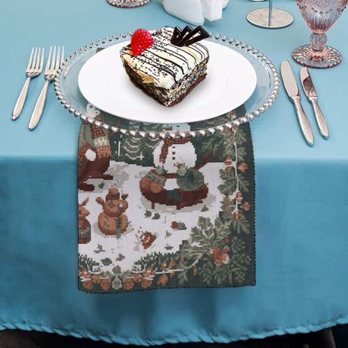 Servilletas de Tela Reutilizables POLESVBM Set 4 Floral miniatura 4
