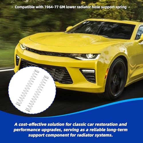 Image of Radiator Spring Compatible Lower Radiator Hose Support Spring for 1964-77 GM Vehicles, Inline Tube Replacement 12.5 inch x 1.31 inch Anti-Collapse Spring Replacement for GMC Chevrolet Cars(2-Pack )
