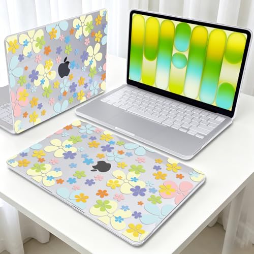Seanai Vibrant Floral Clear Case for 2026 MacBook Neo 13 Inch A18 Pro A3404 - image 4