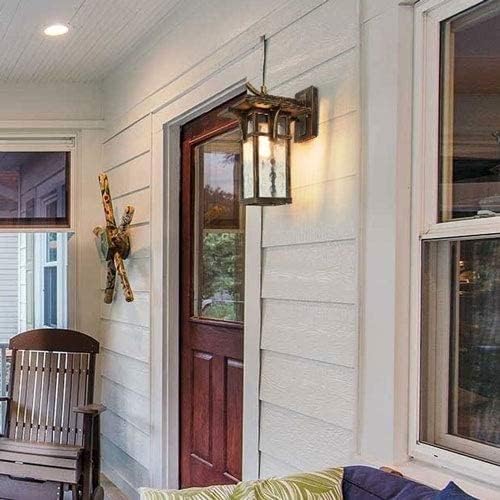 ウォールスコンセの屋外壁ランプ中庭の外側の壁ランタンカントリーアメリカン防水壁ライトアンティークアルミニウムランプE27中国で作られ