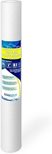 Filtro estándar de sedimento de polipropileno de 5 micrones de filtración de cuatro capas soplado en fusión para toda la casa 20" x 2.5" se adapta a