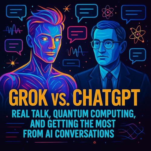 Page de couverture de Grok vs. ChatGPT: Real Talk, Quantum Computing, and Getting the Most from AI Conversations