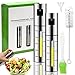 Spruzzatore per olio, 2 Pezzi in acciaio inox erogatore per olio d'oliva per cucinare friggitrici, bottiglia da 100 ml spruzzatore per olio da cucina, aceto e nebbia per barbecue, insalate, cottura