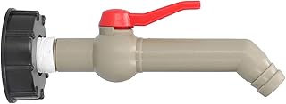 Adaptador de torneira de tanque IBC, adaptador de torneira de tanque IBC conector de mangueira de água acessórios de jardim 45° 25mm torneira ferramentas de encanamento