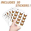 AHANDMAKER 240 Pieces Self-Adhesive Stickers 0.8 x 1 Inch Monarch Butterfly Stickers for Planner Calendar Scrapbook Crafting Party Decor Gift Bag Seal for Party #2