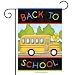 Briarwood Lane Back to School Bus Autumn Garden Flag Fall 12.5" x 18"