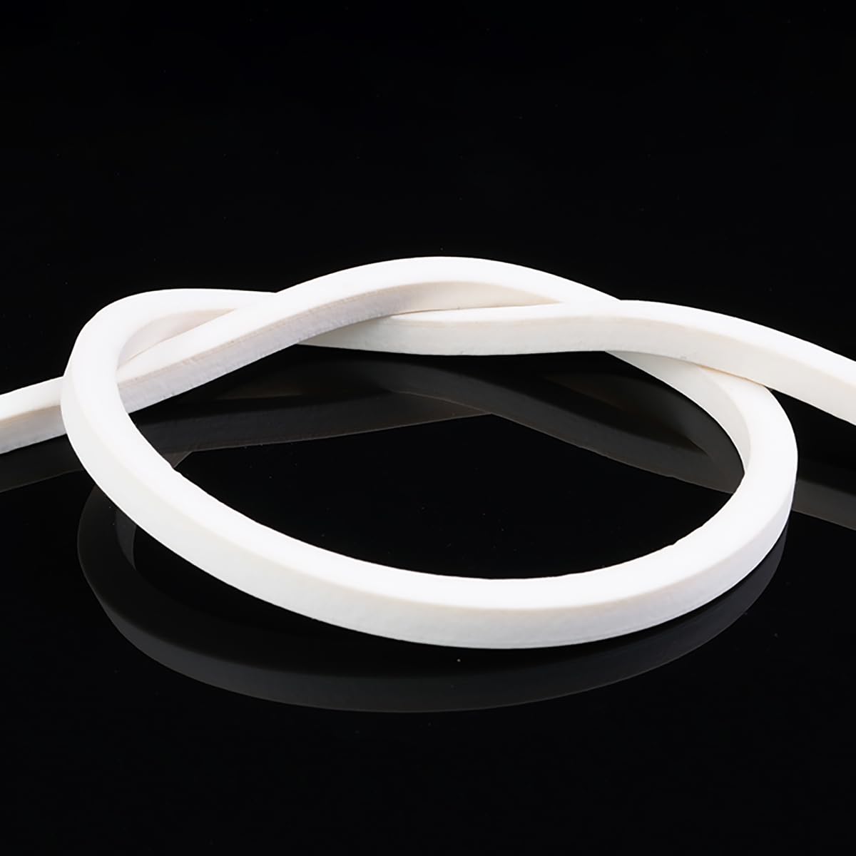 Tira de sellado de espuma de silicona, Tamaños múltiples de la tira blanca del lacre esponja silicón for las puertas Windows(10x15mm,5M)