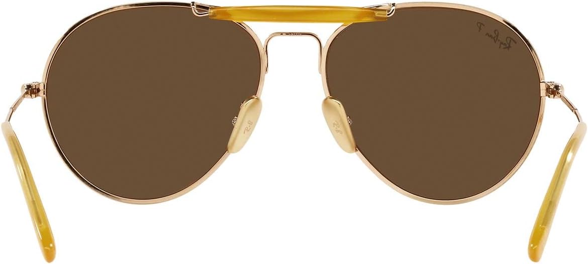 Ray-Ban Unisex Rb8063 Titanium Aviator Sunglasses