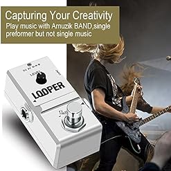 Rowin Looper Guitar Pédales à effet boucle électrique avec port de carte mémoire, boucles illimitées 10 minutes d… - Les Beatles, Paul McCartney, John Lennon, RIngo Starr, George Harrison Rowin Looper Guitar Pédales à effet boucle électrique avec port de carte mémoire, boucles illimitées 10 minutes d… – Image 7
