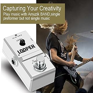 Rowin Looper Guitar Pédales à effet boucle électrique avec port de carte mémoire, boucles illimitées 10 minutes d… - Les Beatles, Paul McCartney, John Lennon, RIngo Starr, George Harrison Rowin Looper Guitar Pédales à effet boucle électrique avec port de carte mémoire, boucles illimitées 10 minutes d… – Image 7