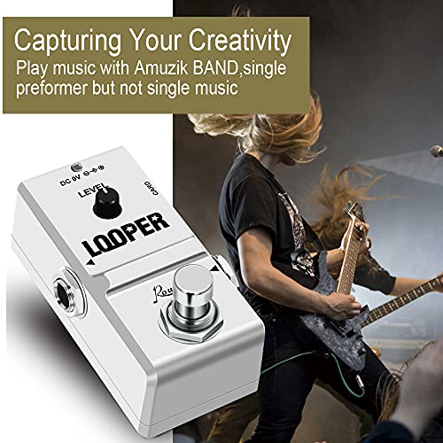 Rowin Looper Guitar Pédales à effet boucle électrique avec port de carte mémoire, boucles illimitées 10 minutes d… - Les Beatles, Paul McCartney, John Lennon, RIngo Starr, George Harrison Rowin Looper Guitar Pédales à effet boucle électrique avec port de carte mémoire, boucles illimitées 10 minutes d… – Image 8