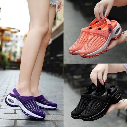Orthopedic Shoes for Women Air Cushion Slip on Walking Sandals Stretch Slippers Shoes Orthopedic Shoes for Women Wide Width Arch Support3