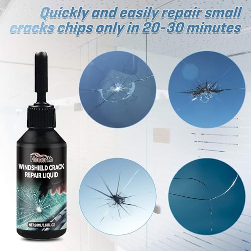 Image of 2Pcs Windshield Crack Repair Kit, 2025 New Automotive Windshield Chip Repair Kit, Glass Nano Repair Fluid, Windshield Scratch Remover, Window Screen Repair Kit Quick Repair Scratch Chip Crack
