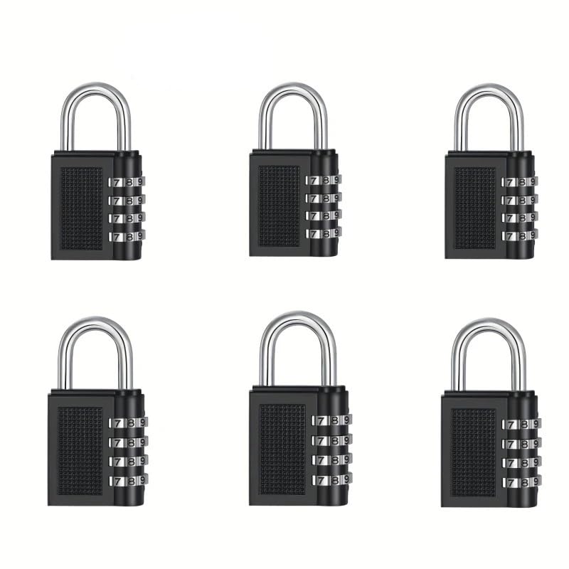 Lucchetto Armadietto Lucchetto con password digitale for valigia Lucchetto con password in metallo Lucchetto Combinazione (Size : 6 Pcs)