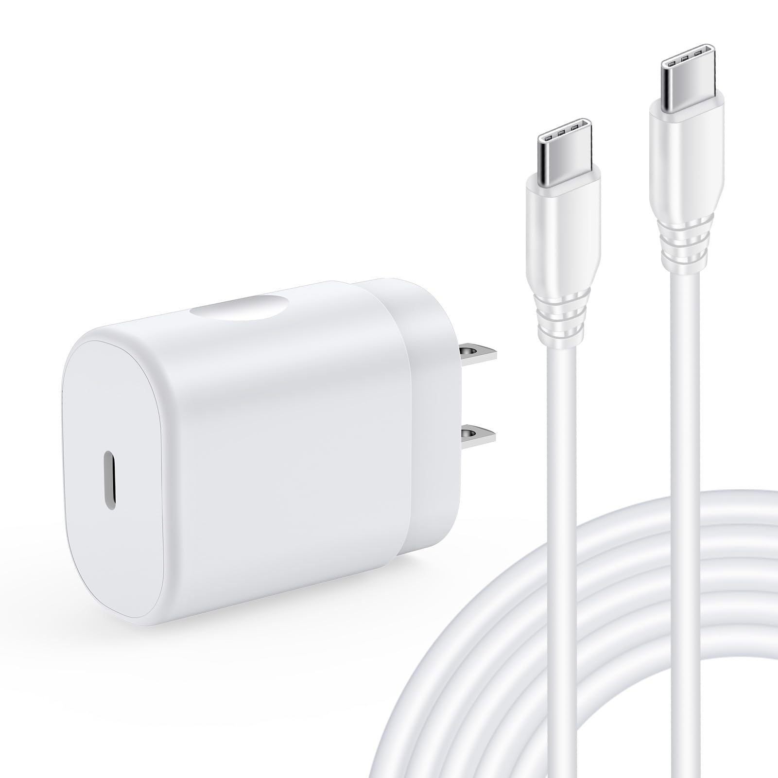 Samsung S24 Fast Charger Type C Block 25W USB C Super Fast Charging Type C Charger Cord 6FT Android Phone Charger for Samsung Galaxy A15 5G/A55/A54/A35/A14/A25/S24 Ultra/S23/S22/S21/S20/S10/Pixel 8a/8