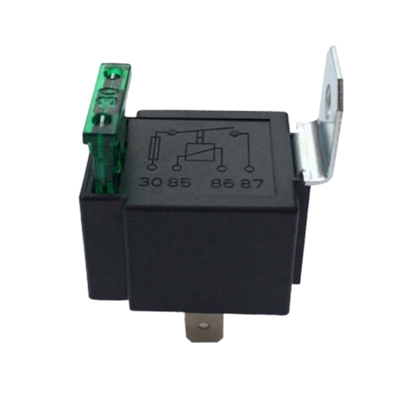Relé de coche 12V 24V con fusible de 30A y soporte de hierro