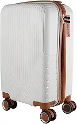 Mala de bordo em Polipropileno 4 rodas 360º - AeroMalas Sérvia (Branco)