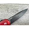 9000R Matt Diskin Livewire EDC Knife 3.3" Cpm-Magnacut Two-Tone Reverse Tanto Blade, Cool Sharp Tactical Folding Pocket Knife, Pocketclip, for Men Women Camping Hiking (Red)