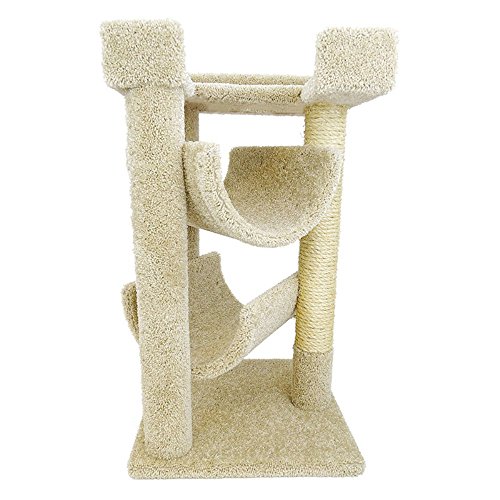 New Cat Condos Cat Scratch y descanso Beige miniatura 1
