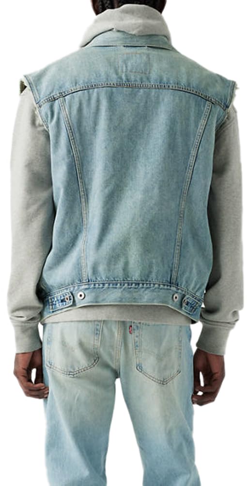 Levi's Mężczyźni Relaxed Trucker Vest 0, Kentucky Blue Vest, L