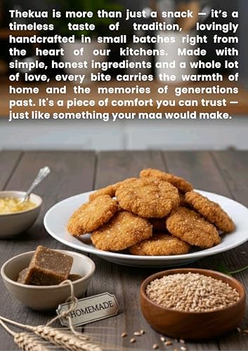 Image of Mithila Crunch Thekua (Khajuriya) - Traditional Homemade Bihari Sweet Snack | Authentic | Tea Time Snack | Festive Treat