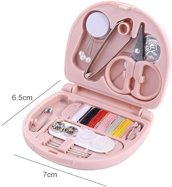 SHIVAARO Mini Travel Sewing Kit - Beginner Pocket Sewing Box with Essential Supplies - Needle, Thread, Buttons, Pins, Scissors, Clip, Needle Threader 2