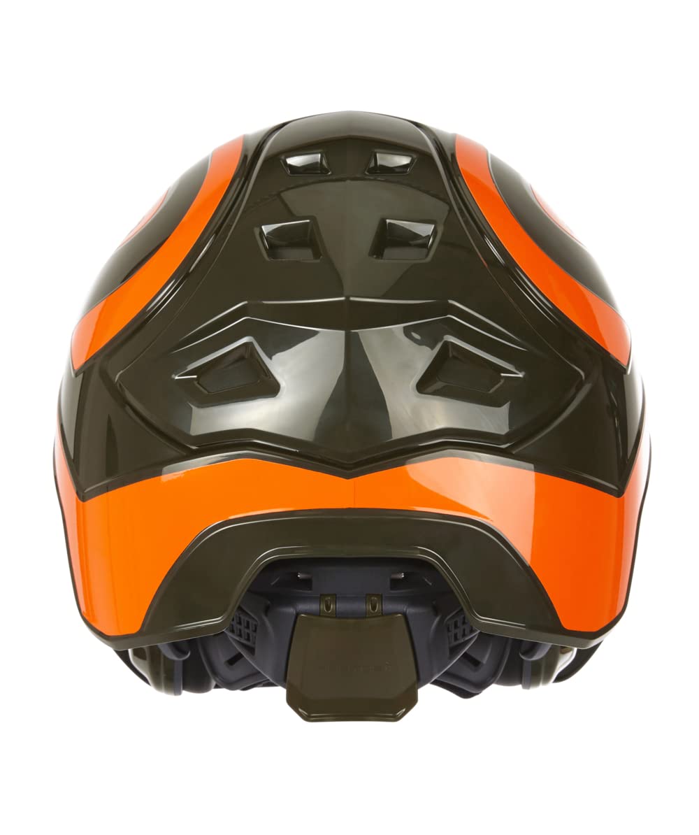 Protos Forsthelm/Schutzhelm KOX Edition mit Gehörschutz und Visier Integral Forest Olivgrün/Neonorange KOX Edition Olivgrün/Neonorange mit Ätzmetallvisier F39