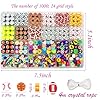 1000PCS Polymer Clay Beads for Bracelet Making, 24 Style Sports Charms incl. Baseball Basketball Soccer Football Rugby Volleyball, DIY Jewelry Making Supplies Kit #2