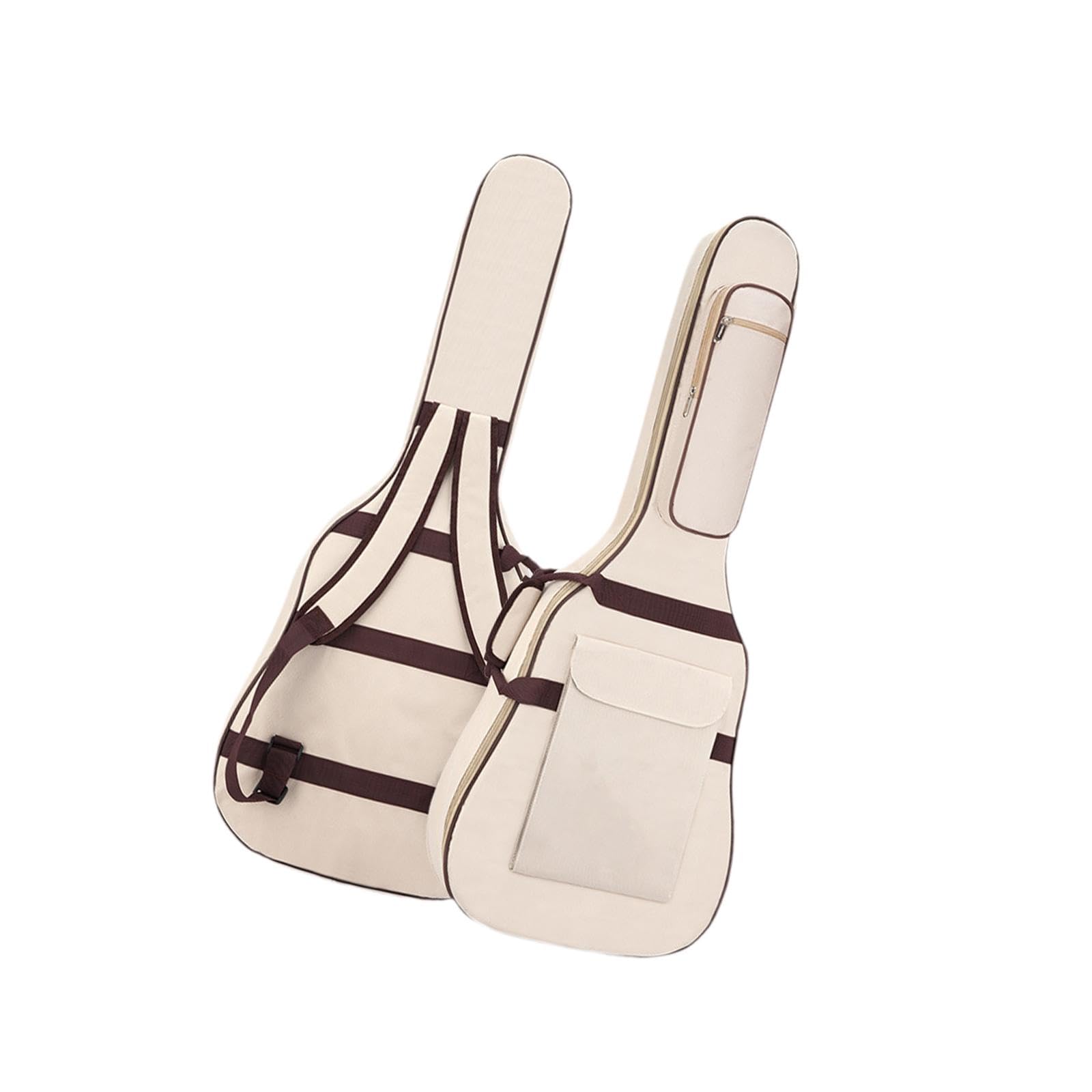 Garende Electric Guitar Carrying Bag for 40-41in Models with Shoulder Strap, Beige