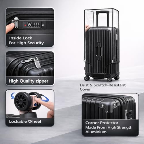 Image of Polycarbonate Cabin Trolley Bag 20inch 55cms Small Size Suitcase for Flight Travel Bag Trolley Luggage Suitable for Men, Women, Boys and Girls