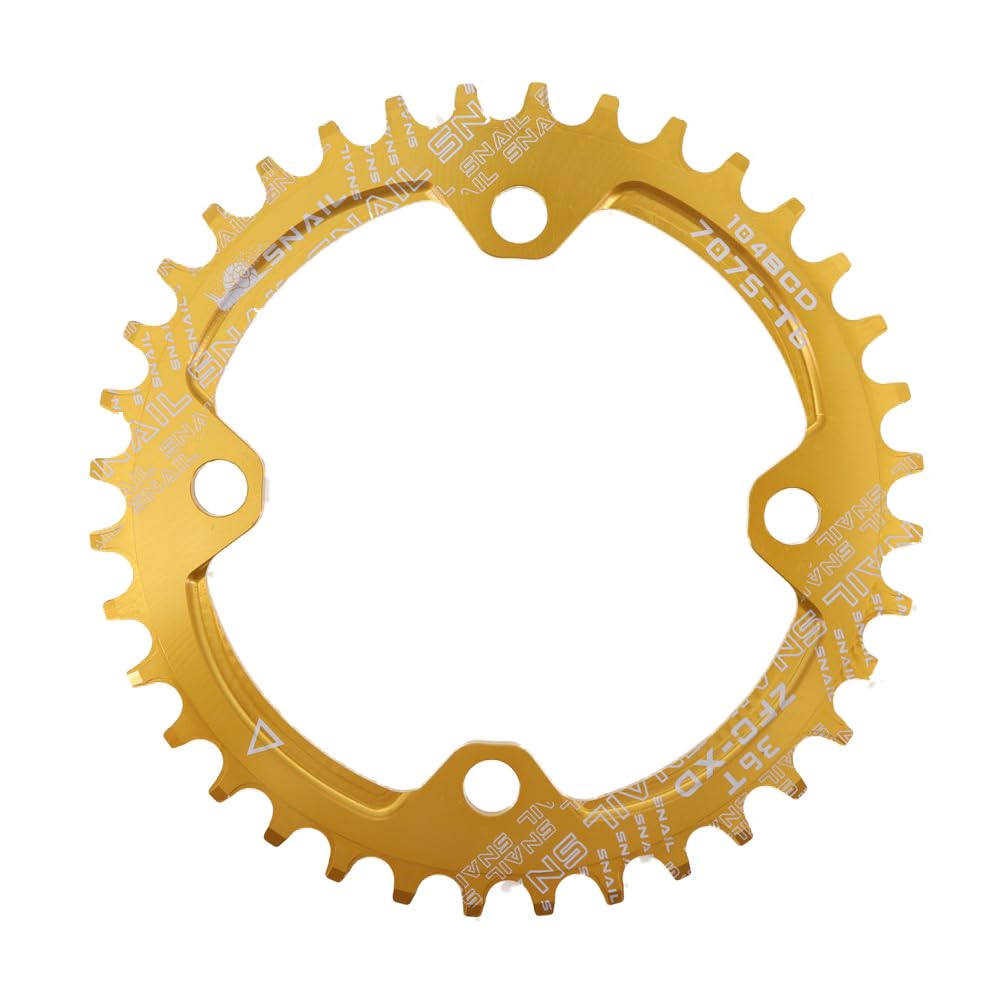 Monocorona MTB Rotondo 104BCD Corona Larga 32T 34T 36T 38 Denti Guarnitura Bicicletta 104 BCD Monoplate Bike Plate