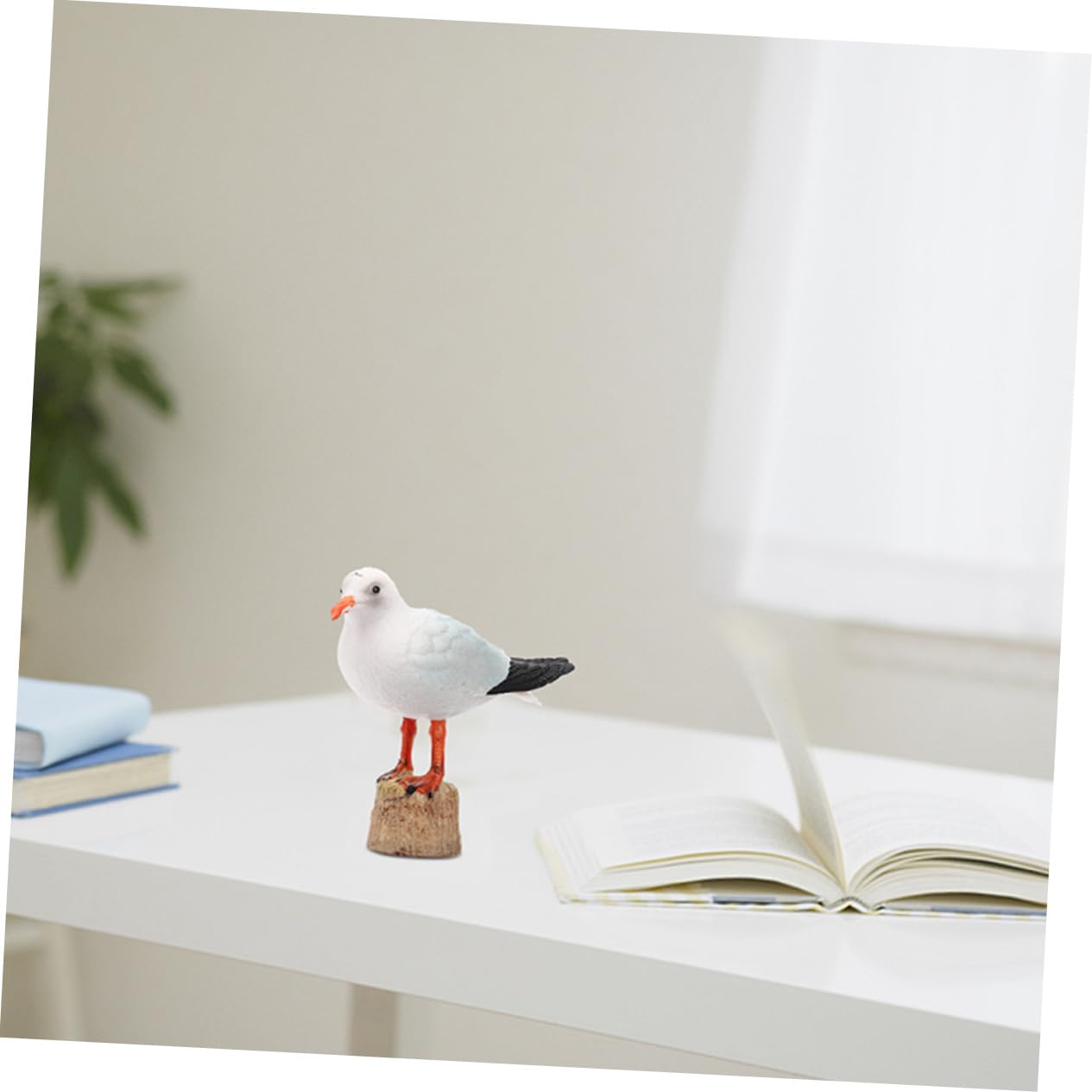 Amazon.co.jp: GOOHOCHY プラ製の 精巧な カモメの鳥の置物 ナチュラル