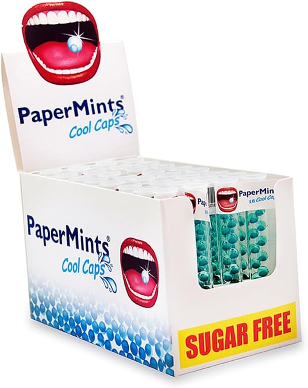 PaperMints Cool caps breath refreshers one box of 32 tubes 18 capsules per tube Amazon.co.uk