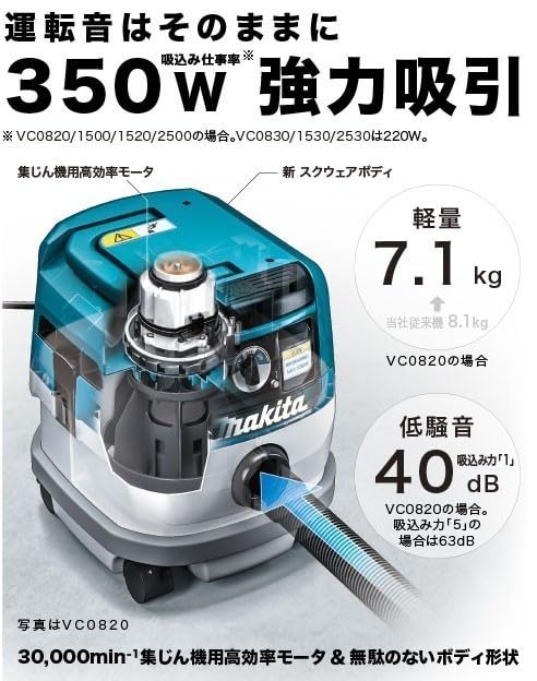 【中古】【動作OK】【店頭引取限定】MAKITA マキタ VC0830 集じん機　19,800円（税込） 中古】マキタ Makita VC0830 集じん機 ノズル無し